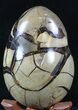 Septarian Dragon Egg Geode With Black Calcite #33502-4